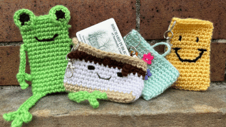 Crocheted Library Card Holders