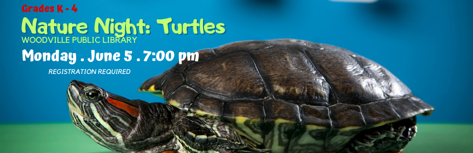 Nature Night: Turtles, Monday, June 5, at 7:00 pm